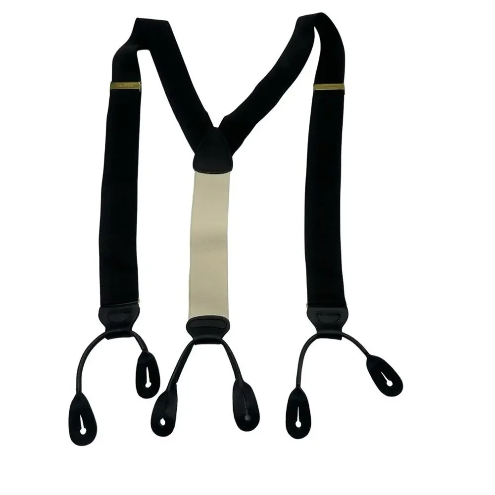 TRAFALGAR  Men's  Black  Suspenders